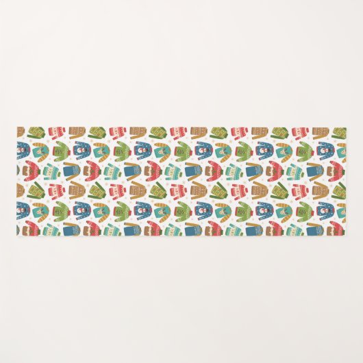 醜いが可愛い醜いクリスマスセーター ヨガマット (正面(横))