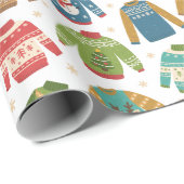 醜いが可愛い醜いクリスマスセーター ラッピングペーパー (ロールコーナー)