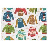 醜いが可愛い醜いクリスマスセーター ラージペーパーバッグ (裏面)