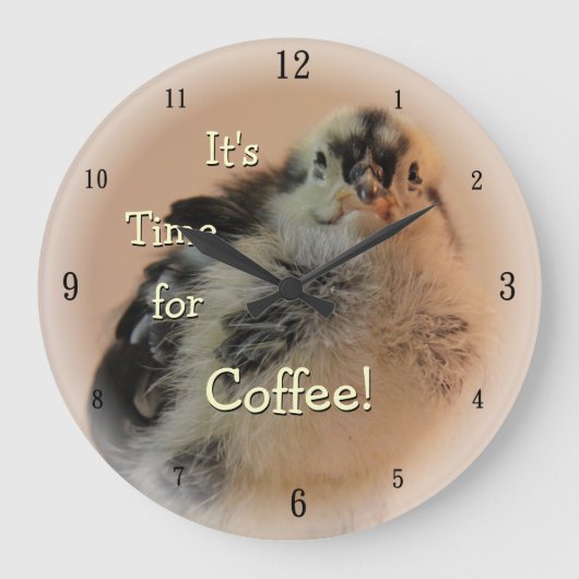 醜いひよこ ラージ壁時計 (正面)