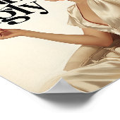 醜いより遅い – はっきりした美しい文 ポスター (角)