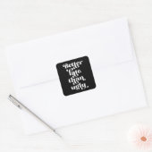 醜いより遅い スクエアシール (封筒)