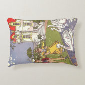 醜いアヒルのヴィンテージ童話 アクセントクッション (正面)