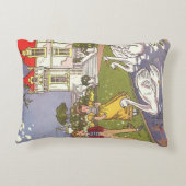 醜いアヒルのヴィンテージ童話 アクセントクッション (裏面)