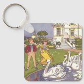 醜いアヒルのヴィンテージ童話 キーホルダー (正面)