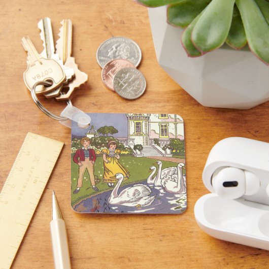 醜いアヒルのヴィンテージ童話 キーホルダー (デスク)