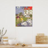 醜いアヒルのヴィンテージ童話 ポスター (キッチン)