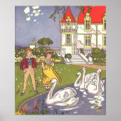 醜いアヒルのヴィンテージ童話 ポスター (正面)