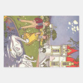 醜いアヒルのヴィンテージ童話 ラッピングペーパーシート (正面2)