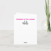 醜いアヒルの子のメッセージカード カード (裏面)