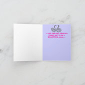 醜いアヒルの子のメッセージカード カード (内部)