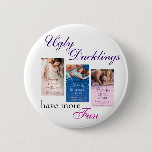 醜いアヒルの子ボタン 缶バッジ (正面)