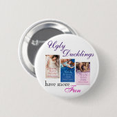 醜いアヒルの子ボタン 缶バッジ (正面&裏面)