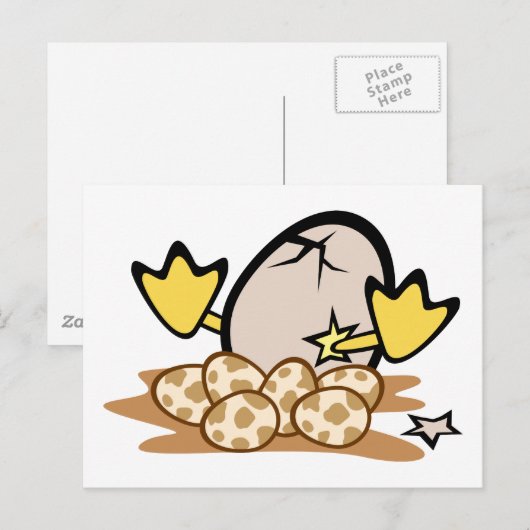 醜いアヒル ポストカード (正面/裏面)