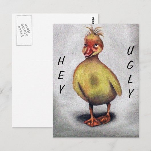 醜いアヒル ポストカード (正面/裏面)