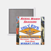 醜いエドの空中モルモン教ユタ語 マグネット (正面/裏面)