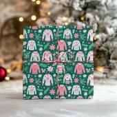 醜いカラフルセーターホリデーラッピング紙 ラッピングペーパーシート