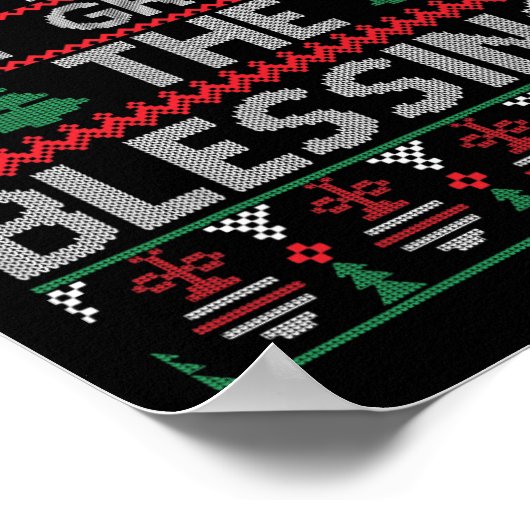 醜いクリスの恵みを賛美言って欲しい ポスター (角)