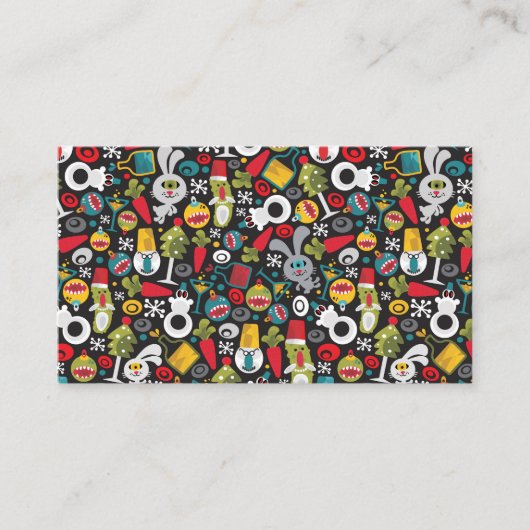 醜いクリスマスおよび明けましておめでとう プレイスカード (正面)