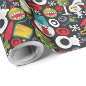 醜いクリスマスおよび明けましておめでとう ラッピングペーパー (ロールコーナー)