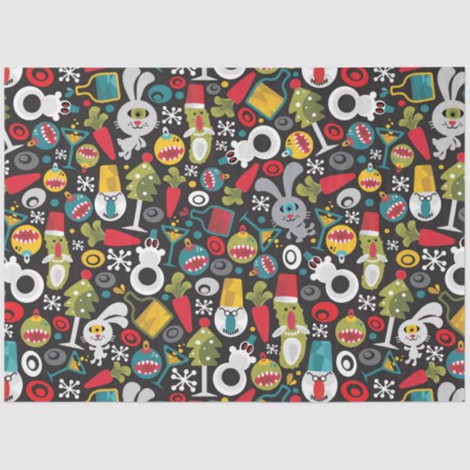 醜いクリスマスと新年の幸せ 薄葉紙 (正面)