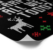 醜いクリスマスなぜカーペットは濡れトッド ポスター (角)