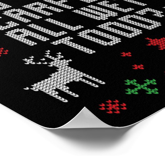 醜いクリスマスなぜカーペットは濡れトッド ポスター (角)