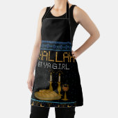 醜いクリスマスにマッチするヤおもしろいガールでチャラ エプロン (インサイチュ)