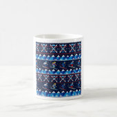 醜いクリスマスのスキーパターンホリデー コーヒーマグカップ (中央)