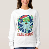 醜いクリスマスのセーターのおもしろいな解放Kringle スウェットシャツ (正面)