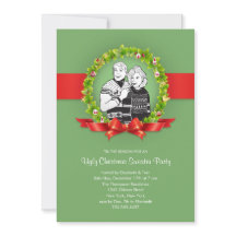 醜いクリスマスのセーターのパーティの招待状