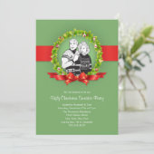 醜いクリスマスのセーターのパーティの招待状 招待状 (スタンド正面)