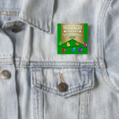 醜いクリスマスのセーターの勝者ボタン 缶バッジ (インサイチュ)