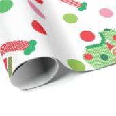 醜いクリスマスのセーターの水玉模様の包装紙 ラッピングペーパー (ロールコーナー)