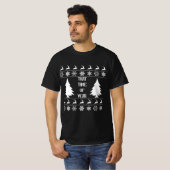 醜いクリスマスのセーターのTシャツの時間 Tシャツ (正面フル)