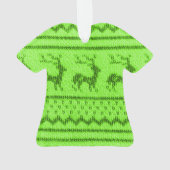 醜いクリスマスのセーターパターン オーナメント (裏面)