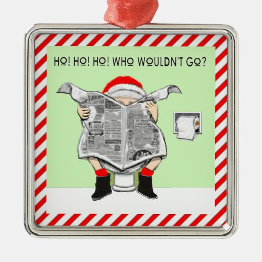 醜いクリスマスのセーター賞 メタルオーナメント (正面)