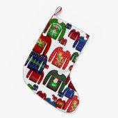 醜いクリスマスのセーター スモールクリスマスストッキング (正面 (吊り時))