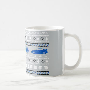 醜いクリスマスのターボ車のマグ コーヒーマグカップ