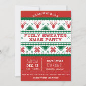 醜いクリスマスのパーティの招待状 招待状 (正面)