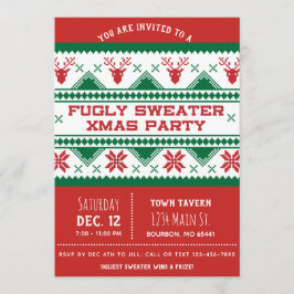 醜いクリスマスのパーティの招待状 招待状