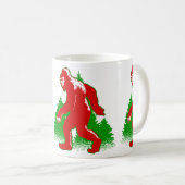 醜いクリスマスのビッグフットyeti コーヒーマグカップ (正面右)