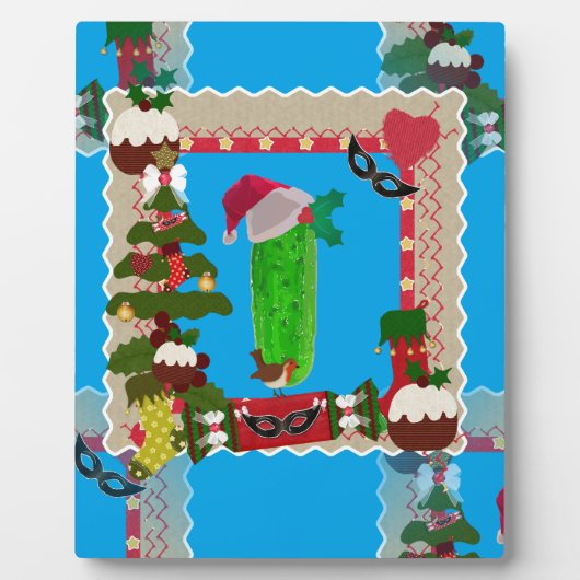 醜いクリスマスの漬物 フォトプラーク (正面)