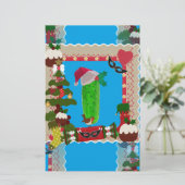 醜いクリスマスの漬物 便箋 (スタンド正面)