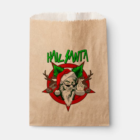 醜いクリスマスの雹サンタ・ペンタグラム フェイバーバッグ (正面)