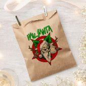 醜いクリスマスの雹サンタ・ペンタグラム フェイバーバッグ (クリップ留めされた状態)