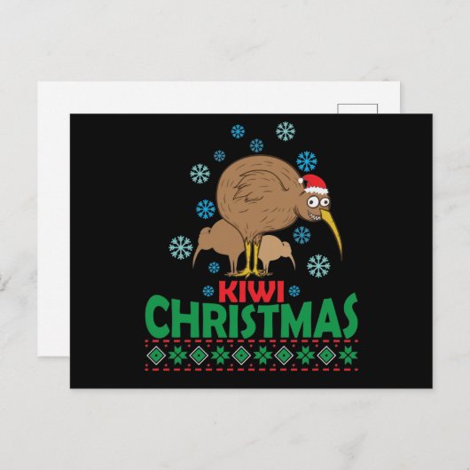 醜いクリスマスのmitキウイヴォゲルオースノイセランド ポストカード (正面/裏面)
