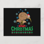 醜いクリスマスのmitキウイヴォゲルオースノイセランド ポストカード (正面)