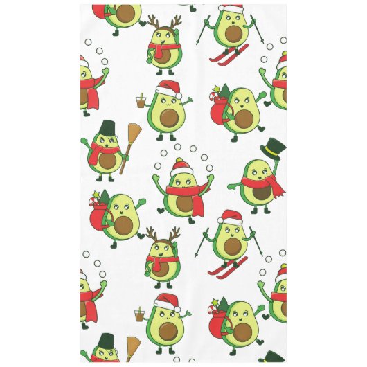 醜いクリスマスアボカドサンタフェスティバル テーブルクロス (正面)