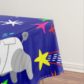 醜いクリスマスエイリアンサンタ・ドッグ・キャット テーブルクロス (インサイチュ)